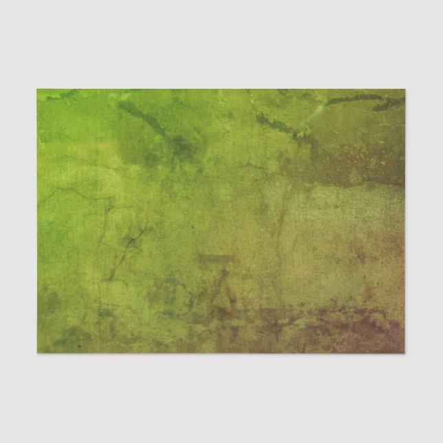 Papel De Seda Padrão de Grunge Verde Marrom Russo de Textura (Frente )