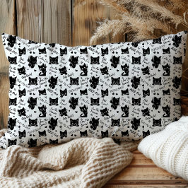 Papel De Seda Padrão de Halloween de Gato Preto Fofo para Amante