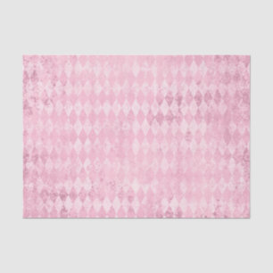 Papel De Seda Padrão de Harlequin rosa