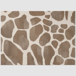 Papel De Seda Padrão de Impressão Animal Girafa em Aquarela