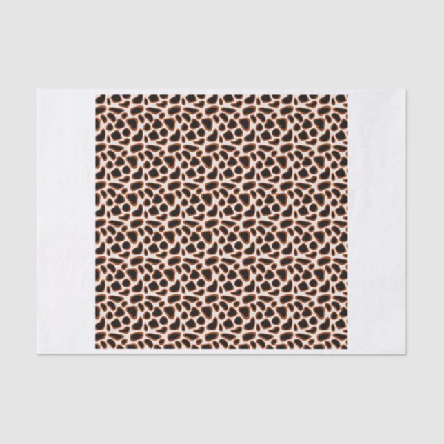 Papel De Seda Padrão de Impressão do Animal Giraffe (Frente )