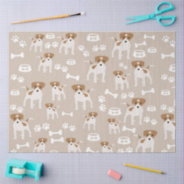 Papel De Seda Padrão de impressões de papoilas de cãozinho