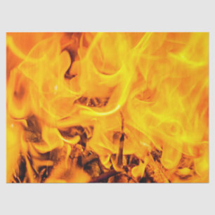 Papel De Seda Padrão De Incêndio E Chamas