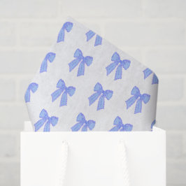 Papel De Seda Padrão de laço azul
