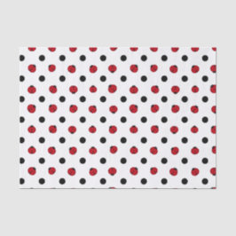 Papel De Seda Padrão de ladybug retro-cúbico