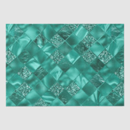 Papel De Seda Padrão de Latiz de Diamante de Leitão Elegante