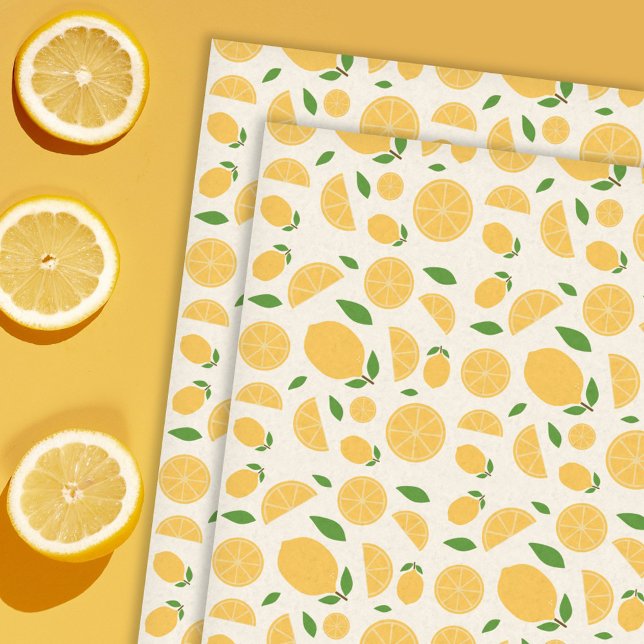 Papel De Seda Padrão de limão (Lemon Pattern Tissue Paper)