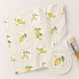 Papel De Seda padrão de limão cítrico Mediterrâneo