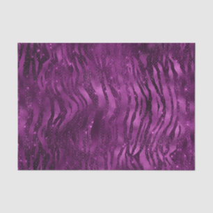 Papel De Seda Padrão de Listras de Tigre com Glitter Glam Ombre