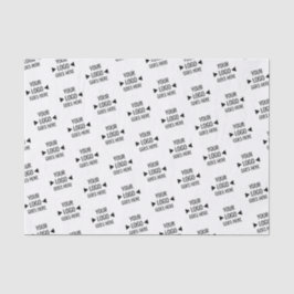 Papel De Seda Padrão de logotipo corporativo personalizado fácil