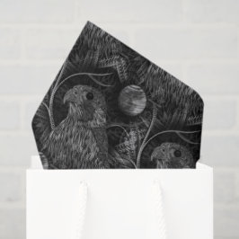 Papel De Seda Padrão de lua cheia do Falcão