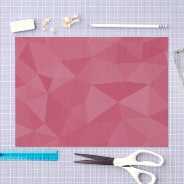 Papel De Seda Padrão de malha geométrica rosa claro (Arte )