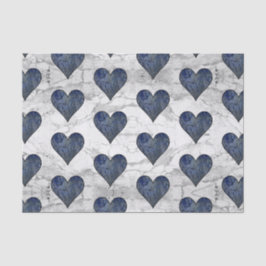 Papel De Seda Padrão de Mármaco Azul