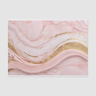 Papel De Seda Padrão de mármore cor-de-rosa abstrato com faux Gl