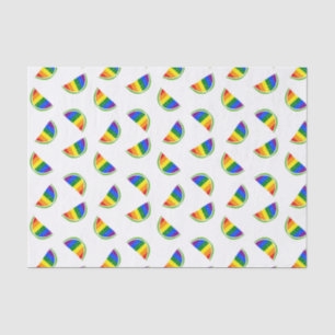 Papel De Seda Padrão de Melancia Arco-Íris
