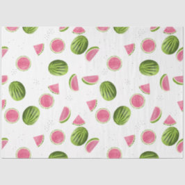 Papel De Seda Padrão de Melancia Rosa-Verão