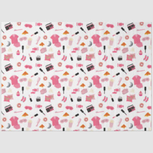 Papel De Seda Padrão de Meninas Rosa do Partido Sumber