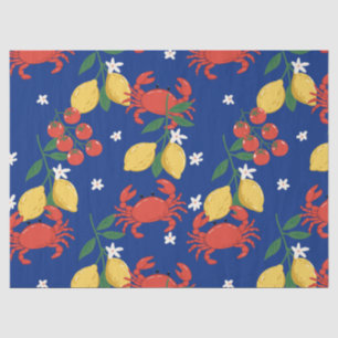 Papel De Seda Padrão de Mercado de Frutos do Mar Mediterrâneo (4