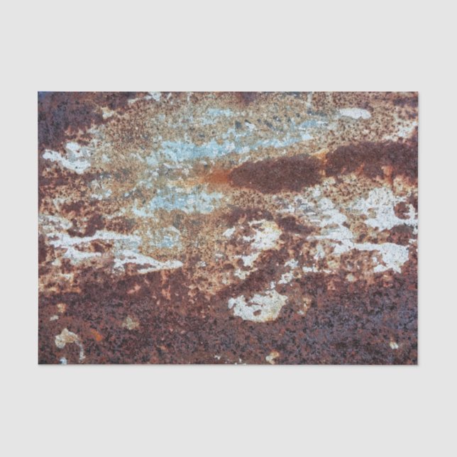 Papel De Seda Padrão de Metal Fortemente Enferrujado (Frente )
