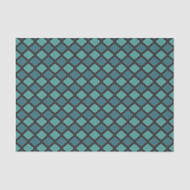 Papel De Seda Padrão de mosaico no estilo de árabe (Frente )
