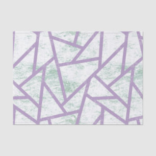 Papel De Seda Padrão de mosaico verde-lavanda