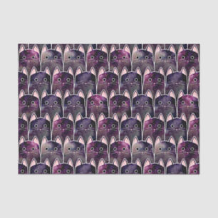 Papel De Seda Padrão De Muitos Gatos Galáxicos