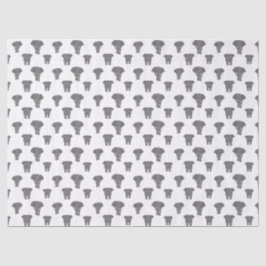 Papel De Seda Padrão de multicor do elefante frontal e traseiro