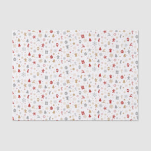 Papel De Seda Padrão de Natal