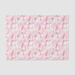 Papel De Seda Padrão de Natal de Aquarela