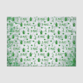 Papel De Seda Padrão de Natal de Aquarela