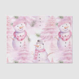 Papel De Seda Padrão de Natal de Aquarela