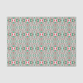 Papel De Seda Padrão de Natal Groovy Ousado Psicodélico Retro