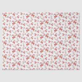 Papel De Seda Padrão de Natal para Papais noeis Tropicais Flamin