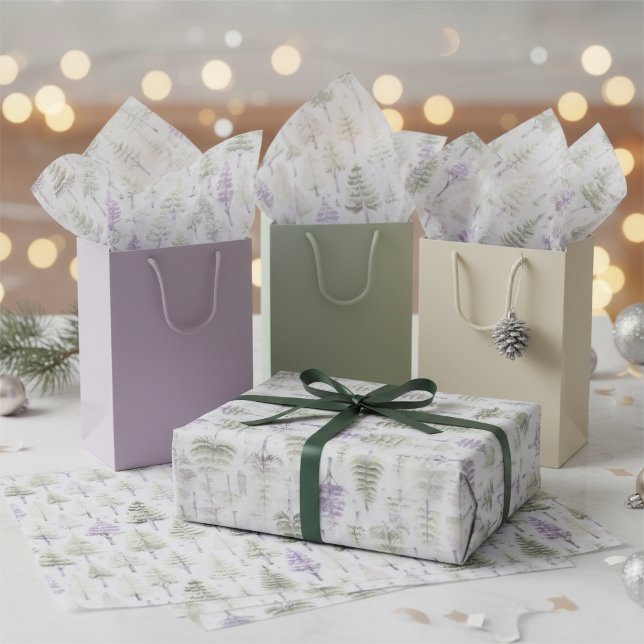 Papel De Seda Padrão de Natal Roxo Verde #26 ID1009 (Criador carregado)