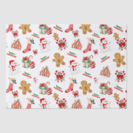 Papel De Seda Padrão de Natal sem costura