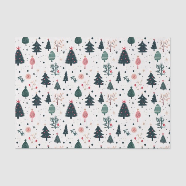 Papel De Seda Padrão de Natal sem costura (Frente )