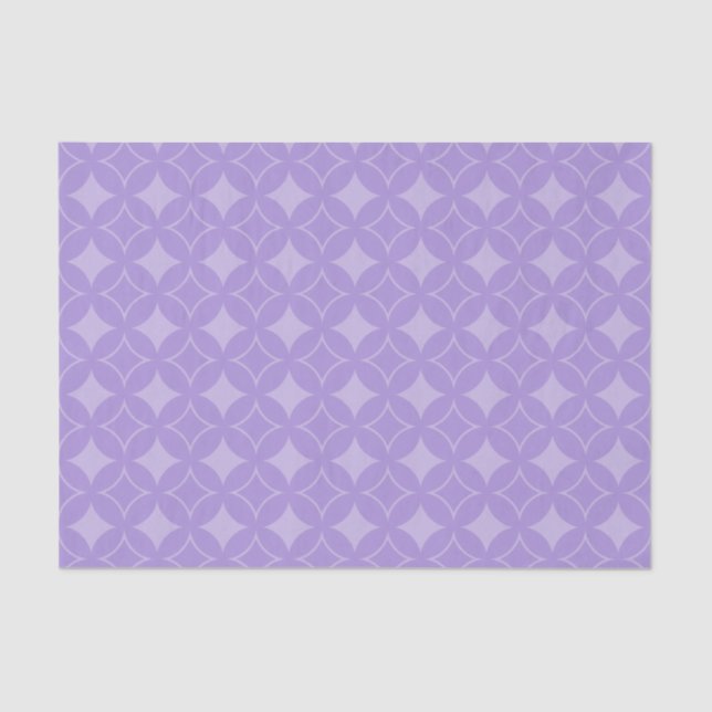 Papel De Seda Padrão de naufrágio Lilac (Frente )