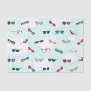 Papel De Seda Padrão de Óculos e Óculos de Sol