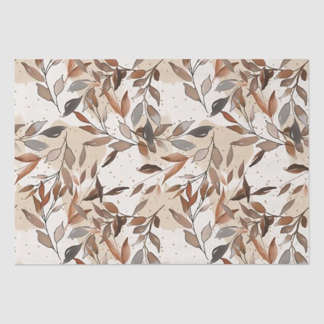 Papel De Seda Padrão de outono do Soft Boho (Frente )