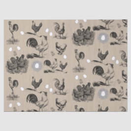 Papel De Seda Padrão De Ovo De Galinha De Vintage Country