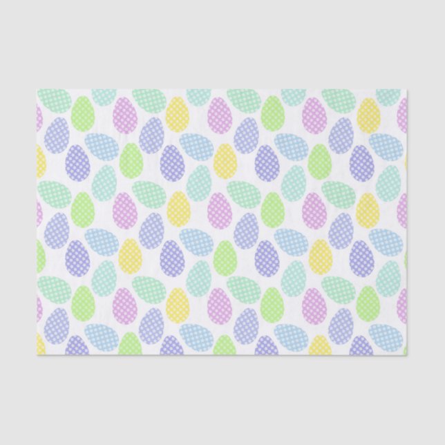 Papel De Seda Padrão de Ovos de Páscoa (Frente )