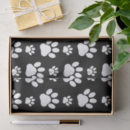 Papel De Seda Padrão de pata, impressões de pata, patas de cão, 