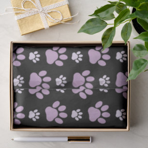 Papel De Seda Padrão De Patas, Patas Liláticas, Patas Cachorros,
