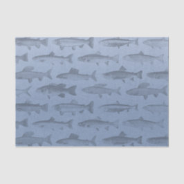 Papel De Seda Padrão de Peixe Personalizado Rather Be Fishing