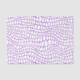 Papel De Seda Padrão de Pele de Crocodilo de Aquarela Branca e P