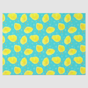 Papel De Seda Padrão de Pintinhos de Páscoa