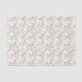 Papel De Seda Padrão de Pontos de Aquarela Branco Creme Bege Neu