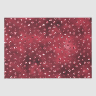 Papel De Seda Padrão de Pontos Glam Glitter Vermelho