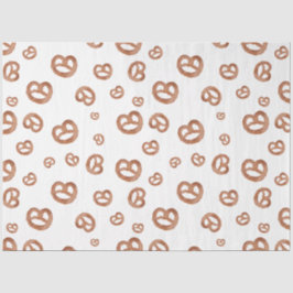 Papel De Seda Padrão de Pretzel de Mola Salgada
