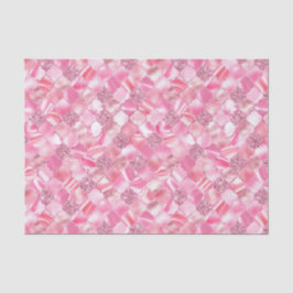 Papel De Seda Padrão de Quatrefoil de Marrocos rosa